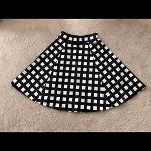 Kate Spade checked midi skirt
